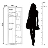 KAER 6 Gun Safe for Rifles and Pistols Large Gun Safe for Home Rifles and Shotguns Rifle Safe Electronic Gun Safes with Removable Shelf and Gun Rack KAER