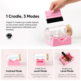 YOPPIX Silicone Cup Cradle, Cup Cradle for Tumblers with Felt Squeegee Use to Apply UV DTF Stickers/Apply Vinyl Stickers - Keep Tumblers in Place, Suitable for DIY Your Craft Gifts YOPPIX