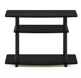 Furinno Turn-N-Tube No Tools 3-Tier Entertainment Center TV Stand for TV up to 32 Inch, Plastic Round Tubes, Espresso/black Furinno