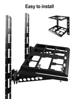 HZSIFU Heavy Duty Racking Kit Compatible with Milwaukee Packout, 80 lbs Load Capacity Shelf Wall Mount, 2-Shelf Shelves for Truck Trailer Garage Workshop HZSIFU