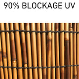 Bamboo Fence Rolls 1-8 Feet High X 1-50feet Length Bamboo Privacy Screen Prevent Leaves Falling Off Decorative Fencing for Outdoor Garden Natural Bamboo Fencing Roll for Balcony Window Indoor Outdoor WoodArtSupply
