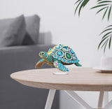 ARPADAMO Diamond Art Tabletop kit for Adult,DIY Diamonds Painting kit,Sea Turtles Diamonds Painting for Adult, 7.8x4.7 inch Acrylic Diamonds Painting Board Kit, Special Crystal Diamond ARPADAMO