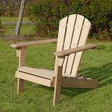 Merry Garden Kids Foldable Wooden Adirondack Chair, Children's Outdoor Patio Furniture, Garden, Lawn, Deck Chair, Unfinished Merry Garden
