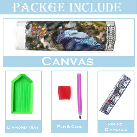 Milila Diamond Painting Kits for Adults Full Drill Round Diamond Art Kits for Beginners for Home Wall Decor 11.8x11.8inch(Unicorn) Milila