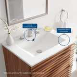 Modway EEI-3766-WHI Cayman 24" Bathroom Sink, White Modway