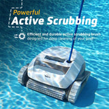 Dolphin (2025 Model) E10 Automatic Robotic Pool Vacuum Cleaner, Active Scrubber Brush, Top Load Filters Access, Ideal for Above-Ground Pools up to 30 FT in Length Dolphin