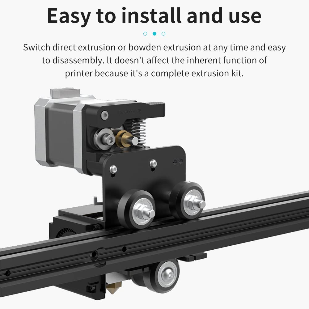 Creality Original Ender 3 Direct Drive Upgrade Kit, Comes with 42-40 Stepper Motor Hotend Kit, 1.75mm Direct Drive Extruder Fan and Cables Support Flexible TPU Filament - WoodArtSupply