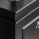 Haotian Modern Black Freestanding Shoe Cabinet with 4 Flip Drawers, 8 Levels, W41.3 x D9.5 H32.7 in., Entryway Shoe Organizer Haotian