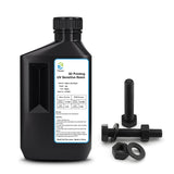 YOUSU Nylon-Like Tough Resin 3D Printer Resin with High Resistance, Functional High-Resolution, 405nm UV Light Curing 3D Printing Liquid for LCD DLP 3D Printer and 8K Capable (1kg, Black) Yousu