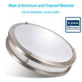 36W Dimmable LED Ceiling Light Fixture, 12 inch Flush Mount Light Fixture, Ceiling Lights for Bedroom, Kitchen, Bathroom, Super Bright 4000 Lumens, 400W Equivalent, 5000K Daylight White Drosbey