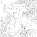 Mythographic Color and Discover: Wolf Moon: An Artist’s Coloring Book of Moonlit Animalia WoodArtSupply