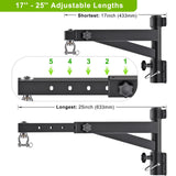 Kipika Heavy Bag Hanger Wall Mount Punching, Rotatable Heavy Duty Boxing Bag Bracket for Home Gym Indoor, Adjustable Length for Kickboxing Bag, Muay Thai Bag,Speed Bag Kipika
