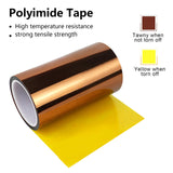 BOMEI PACK Heat Tape,6 Inch x 108 ft (33m),High Temperature Polyimide Resistant Tape,Heat Tranfer Tape for Sublimation,Heat Resistant Tape for Soldering, Electrical, 3D Printer BOMEI PACK