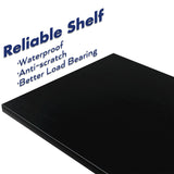 NUMENN Bookshelf, 6 Tier Bookshelves, Home Office Bookcase Shelf Storage Organizer, Free Standing Storage Shelving Unit for Bedroom, Living Room and Home Office, Black NUMENN