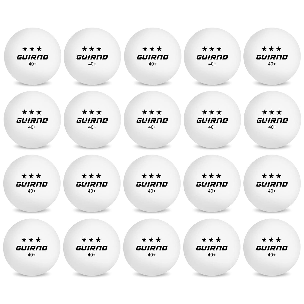 20 Pack Ping Pong Balls, 3 Star Table Tennis Balls, 40+ Pong Ball Competition and Recreational Play, Abs Ping Pong Ball, Games, DIY Guirnd