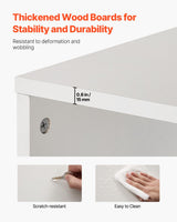 VEVOR 8 Tiers Narrow Bookshelf, 71 in Wooden Tall Open Bookcase with Height-Adjustable Shelf, Freestanding Display Storage Floor Bookcase Bookshelf for Library, Bedroom, Living Room, Office, White VEVOR