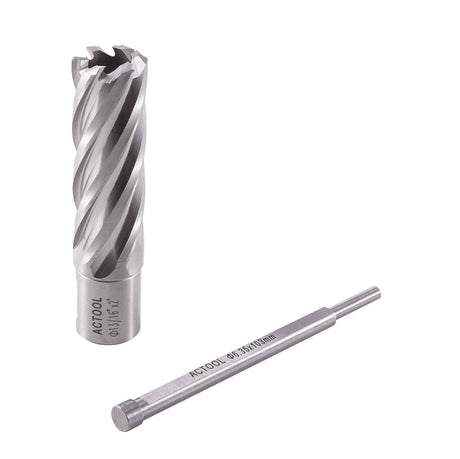 ACTOOL 13/16" Diameter × 2" Depth of Cut HSS ANNULAR Cutter with 3/4'' Weldon Shank ACTOOL