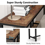 Tribesigns 70.9 inch Extra Long Console Table Behind Couch, Easy Assembly Sofa Table for Living Room Small Space, Rustic Industrial Narrow Entryway Hallway Table (Brown) Tribesigns
