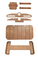 Generic Stanley Lunch Box Accessories for 10qt, 9.5L PUPACAMP Handmade Wood Table (Single Lantern Hanger Kit), Natural, st-pupa-01 Generic