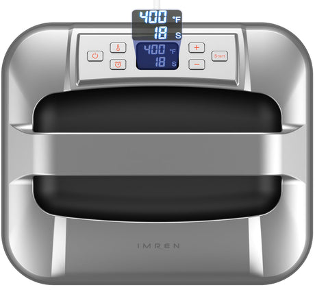 IMREN Heat Press Machine, 12" x 10" Portable Heat Press for T Shirts and Hoodies,Heat Transfer for Sublimation,Vinyl,Heat Transfer Project, Heat Press Machine Up to 410℉(210 ºC) - Black Imren