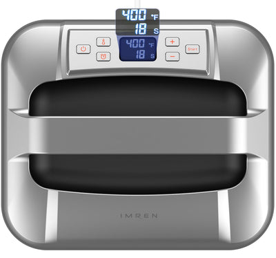 IMREN Heat Press Machine, 12" x 10" Portable Heat Press for T Shirts and Hoodies,Heat Transfer for Sublimation,Vinyl,Heat Transfer Project, Heat Press Machine Up to 410℉(210 ºC) - Black