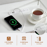 Somdot White Nightstand with Charging Station and LED Light for Bedroom, Tall 3 Drawers Dresser with Fabric Bins for Bedside Kids Dorm Room Closet Laundry Entryway, White Leather Somdot