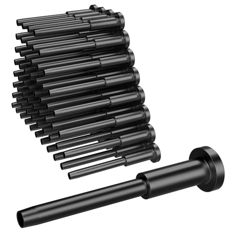 BLIKA 60 Pack 1/8" Black Stainless Steel Invisible Receiver and Swage Stud End for Cable Railing, Deck Stair Threaded End Fitting for Wood & Metal Post, Black Cable Railing Hardware BLIKA