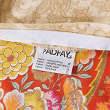 FADFAY Paisley Duvet Cover Set Queen Bohemian Damask Paisley Bedding Luxurious Orange Boho Paisley Comforter Cover Set 100% Cotton Ultra Soft Quilt Cover with Hidden Zipper Closure 3Pcs, Queen Size FADFAY
