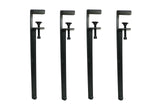 Shepherd Hardware 8130E 16" Adjustable Fit Table Clamp Legs, Black Shepherd Hardware