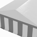 Outsunny 20 x 20 ft Heavy Duty Party Tent Outdoor Gazebo Wedding Tent Event Shelter Carport BBQ with Removable Sidewalls & Windows, Outside Waterproof Canopy for Parties, White and Gray Outsunny