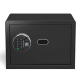 Grimtron Smart Biometric Safe - (0.80 cu. ft.) Fingerprint Lock Box with Silent Mode, Backlit Keypad and LED Light, Small Caja Fuerte with Anti-Rust and Anti-Theft Grimtron