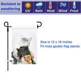 Sublimation Blanks Garden Flags Set of 13,DIY Lawn Garden Flag Polyester Banners 12 x 18 Inches Blank Yard Flags,Polyester Blank Flags for Heat Press for Indoor Outdoor Garden Decoration CDLong