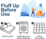 COONP Twin Mattress Topper, Extra Thick Pillowtop, Cooling Plush Mattress Pad Cover Cotton Top Bed Topper Protector with 8-21 Inch Deep Pocket COONP