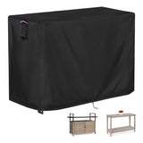 Iptienda Patio Bar Table Cover for Outdoor Console/Buffet Table, 50 Inch Waterproof Prep Table Cover for Grill Cart, Stainless Steel/Metal Table-50"L x 34"W x 36"H Iptienda