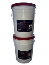Bulletproof Resins: Fallout | 85% Solids SC Polyaspartic Two-component (CLEAR), slow curing, no odor, hybrid polyaspartic coating system decorative yet durable coating for commercial and industrial flooring (10 Gallon Kit) BallistiX