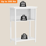 BSONE 5-10 Gallon Fish Tank Stand, Small Aquarium Stand Shelf, 0.71" Thickened Tabletop, 20.5" Wx11 Dx31 H, White BSONE