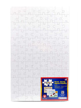 4 Blank Jigsaw Puzzles with Envelopes – 10 x 16 Inch, 96 Pieces Each – Hygloss DYI party invites, Perfect for Decorating, Kids' Activities, Arts & Crafts or Party Favors - Puzzle to Draw On for Crafts Hygloss