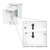 RiverRidge 06-037 Somerset Single Door Floor Storage Cabinet, White RiverRidge