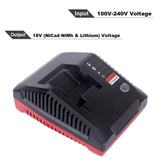 Lasica 18V 3.0A Fast Battery Charger PCXMVC Replacement for Porter-Cable 18-Volt PC18B NiCd, NiMh & Lithium Cordless Tool Battery Packs PC18BL PC18BLEX Compatible with Porter Cable 18V Charger PCMVC Lasica