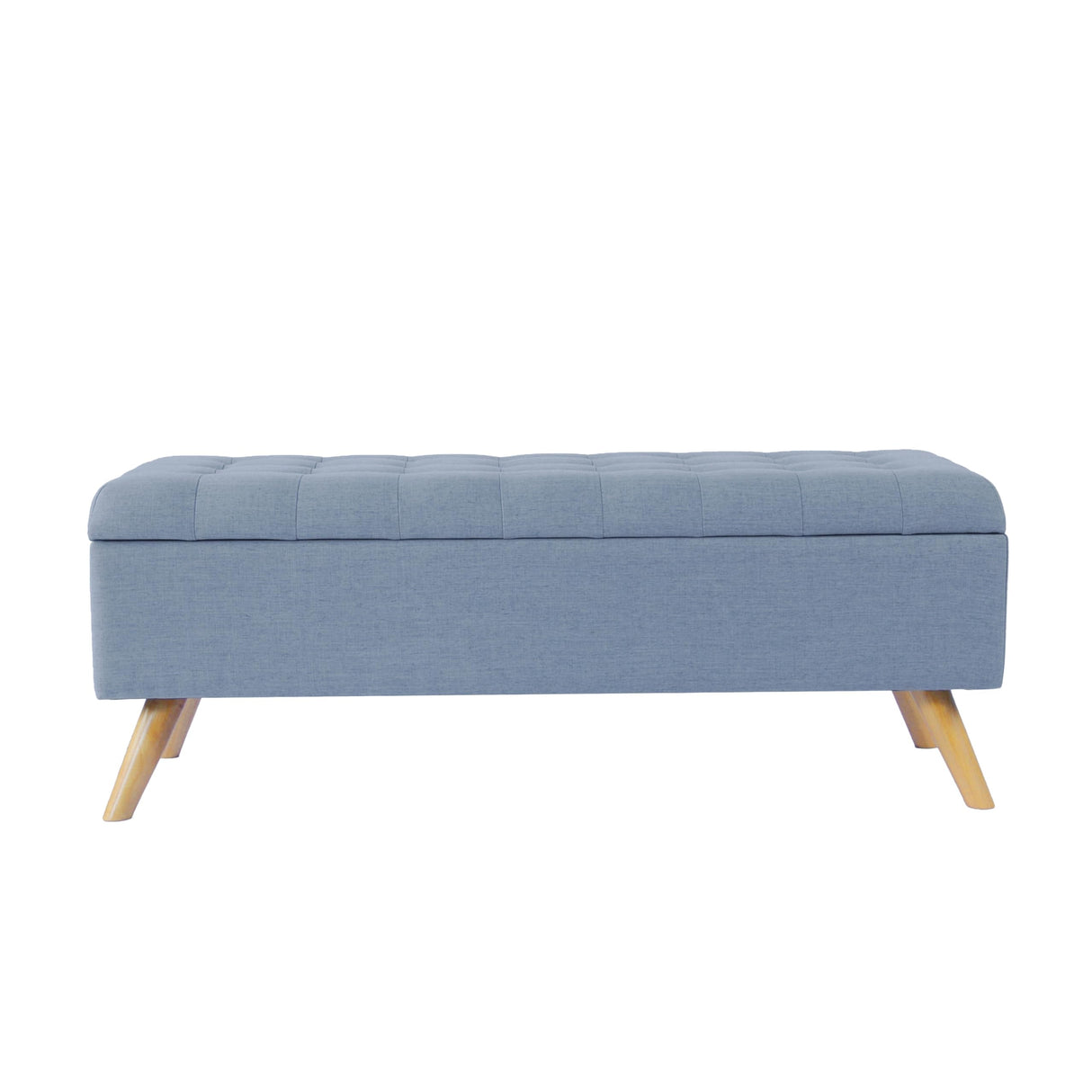 HomePop Modern Storage Bench, Blue Large HomePop