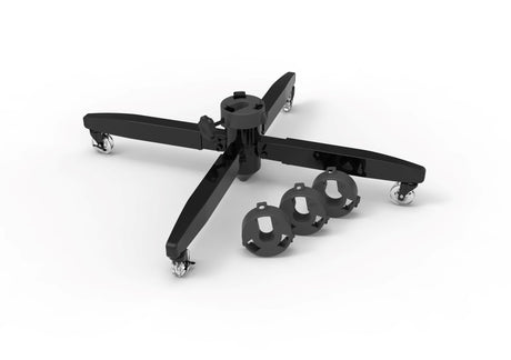 612 Vermont Universal Metal Rolling Artificial Christmas Tree Stand for Trees up to 12 Foot Tall, Locking Caster Wheels, TK-30019-CC-VT 612 Vermont