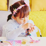 DIY Headband Making Kit for Girls Ages 5-12 | Create Your Own Hair Accessories with 6 Hair Bands 36 Accessories for Birthday Gift Creative Activity DIY Arts and Crafts Gifts Generic
