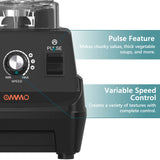 OMMO Blender 1800W, Professional High Speed Countertop Blender with Durable Stainless Steel Blades, 60oz BPA Free Blender for Shakes and Smoothies, Nuts, Ice and Fruits, Dishwasher Safe OMMO