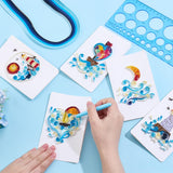 WEBEEDY 20 Sets Paper Quilling Kit for Adults Beginners 5 Styles Lighthouses Boats Waves Love Theme Quilling Greeting Card Making Kit with Instruction Ideal Gift for Sailing Enthusiasts WEBEEDY