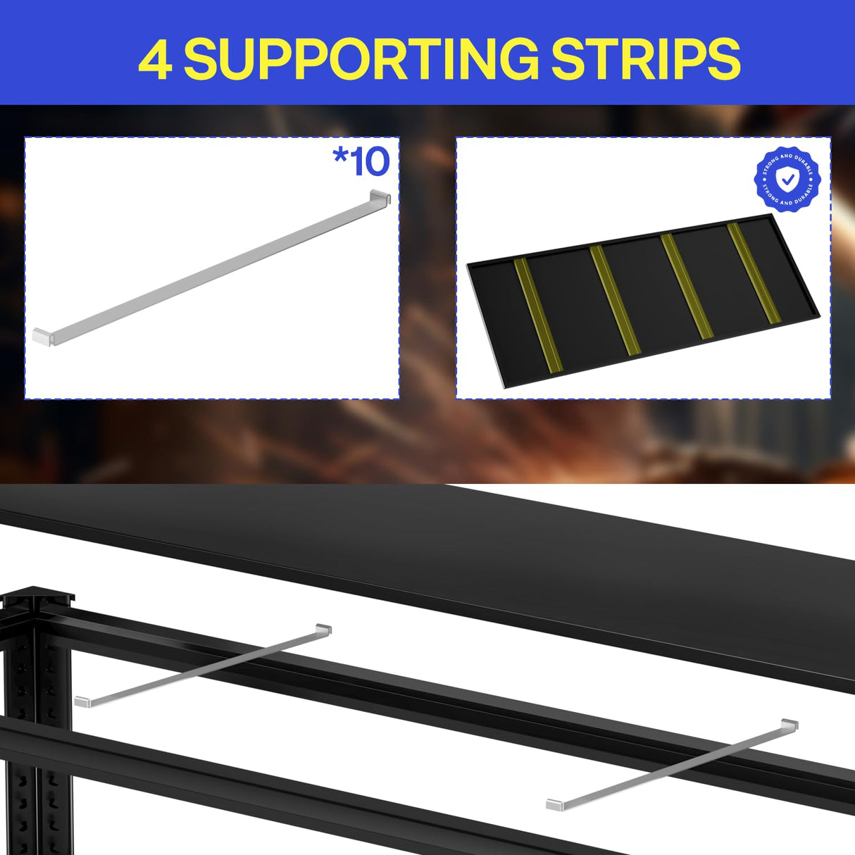 ztysn Garage Shelving Heavy Duty - 59 * 20 * 79in(L*W*H) Extra Large Metal Shelving Units and Storage for 2000lbs, 5tier Adjustable Basement Storage Industrial Shelves Pallet Racking Organizer ztysn