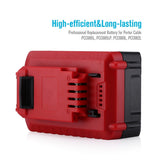 Powerextra 2 Pack 6.0Ah 20V MAX Lithium Replacement Battery Compatible with Porter Cable PCC685L PCC680L Powerextra