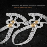 Smgda Stainless Steel Feeler Gauge, Thickness Gauge, Depth Gauge, Inner Outer Diameter Ruler, Inside/Outside Caliper, Pocket Ruler Imperial Measuring Tool for Measure Gap Width/Thickness Woodturning Smgda