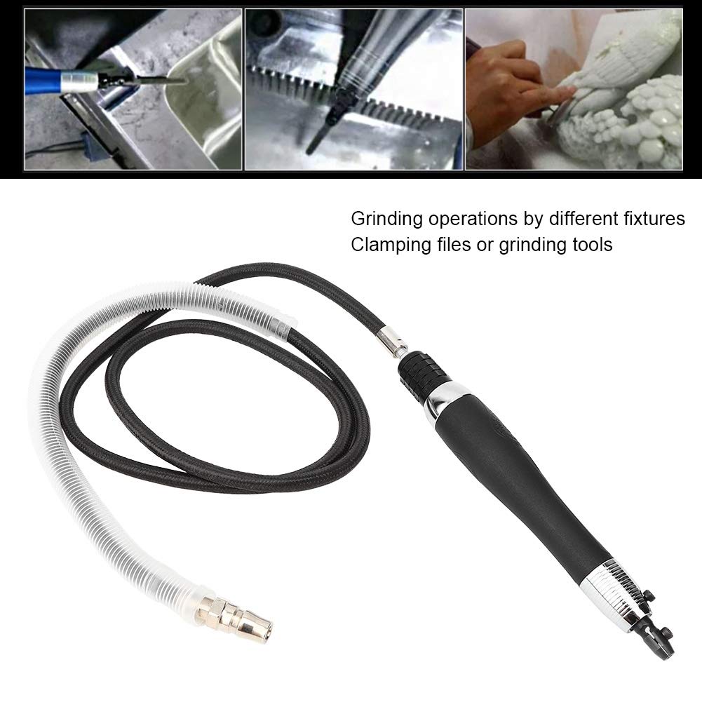 Pneumatic Ultrasound Grinder Micro Pneumatic Air Pencil Die Grinder Kit, Grinding File Mini Pneumatic Tool High-Speed Bearing Ultrasonic Industrial Accessory, 1/4 inch, 22000RPM Fabater