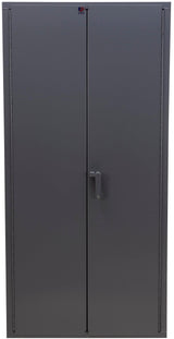 Jamco Extra Heavy Duty Steel Storage Cabinet with Solid Lockable Doors, 14-Gauge All-Welded Metal Cabinet, 4 Adjustable Shelves, 7,200 lbs Capacity, 18" D x 36" W x 74" H, Gray Jamco