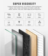 1.5 Gram x 50 Vial Convenient Super Glue, Weglau All Purpose Adhesive,Super Glue Bulk,Instant bonding for bonding Glass, Leather, Metal, Wood, Plastic, Silicone, Rubber,Jewelry Weglau